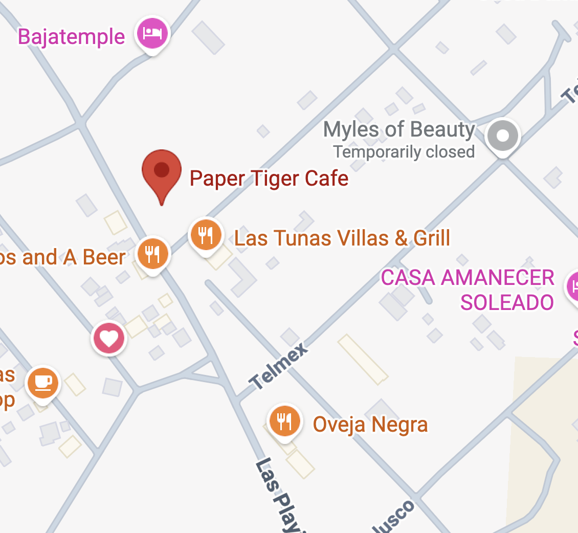 Paper Tiger location map